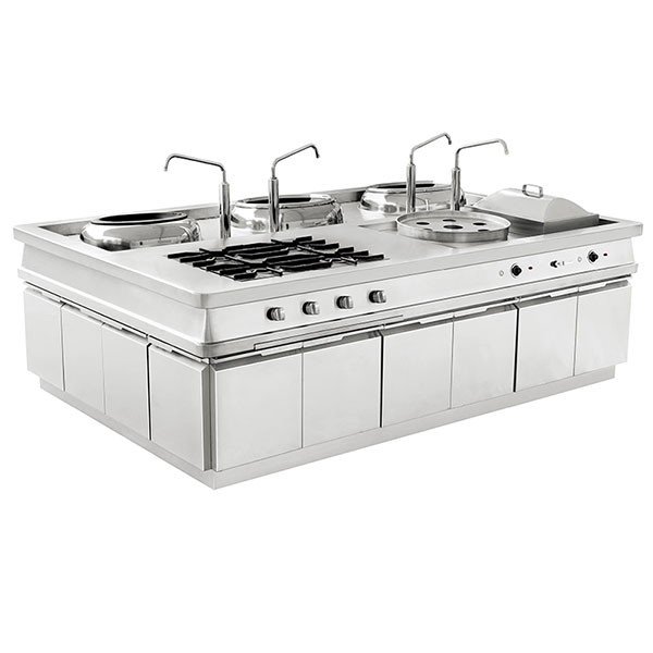 中式岛型组合一体炉